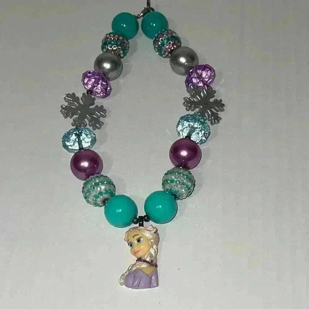 chunky bead kids necklace